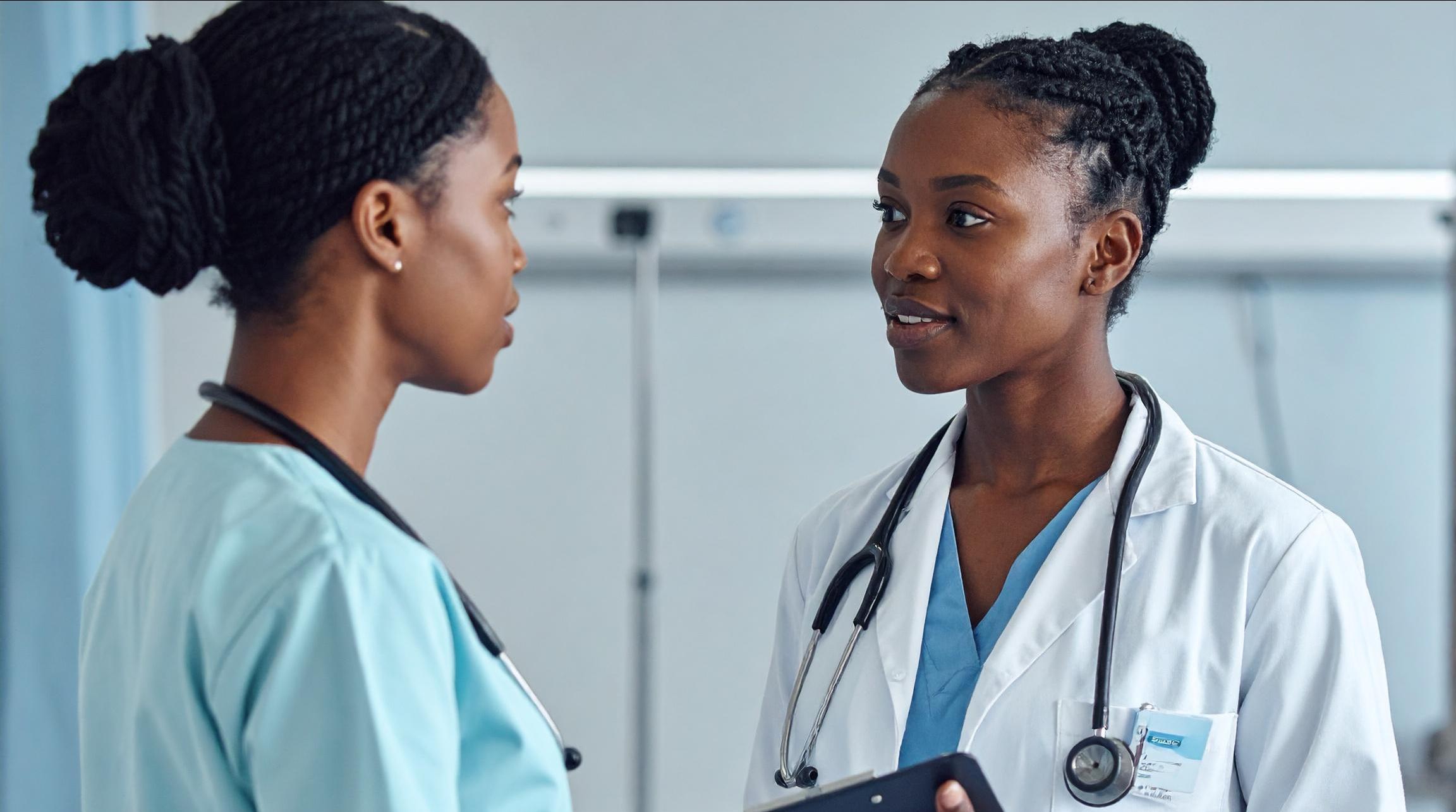 Healthcare providers collaborating